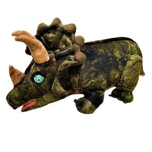 Fine Toy Triceratops Plush Large Stuffed Animal 24 Inch Realistic Floating Eyes